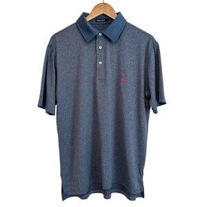 Southern Marsh Men's Polo Shirt Medium, Short Sleeve, Collared, Blue, Golf